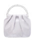 Фото #5 товара Crystal Handle Satin Pouch Bag