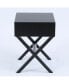Фото #4 товара Журнальный столик с хромированными ножками Luxen Home X-Leg Accent End Table With Storage