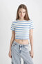 Фото #4 товара Футболка Defacto Coool Fitted Striped Tee