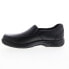 Dunham Battery Park Service Mens Black Extra Wide Loafers Casual Shoes