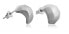 Modern steel earrings VAAXF184S