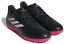 Фото #3 товара Футбольные кроссовки Adidas Copa Pure.4 TF для мужчин и женщин, черно-бело-розовые.