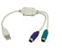 Фото #5 товара LogiLink Adapter USB - 2x PS/2 - 0.2 m - 2x 6-p Mini-DIN - USB A - Male - Female - Grey