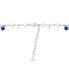 ფოტო #1 პროდუქტის EFFY® Cultured Freshwater Pearl (4 & 6mm) & Lapis Lazuli 21" Statement Necklace in Sterling Silver