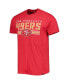 Фото #3 товара Men's Scarlet San Francisco 49Ers Team Stripe T-shirt