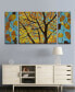 'Ginkgo' 3 Piece Abstract Canvas Wall Art Set,30x60"
