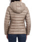 Petite Hooded Packable Down Puffer Coat, Created for Macy's Серо-коричневый, PS - фото #2