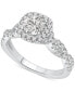 ფოტო #1 პროდუქტის GIA Certified Diamond Halo Engagement Ring (1 ct. t.w.) in 14k White Gold