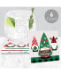 Фото #2 товара Red and Green Holiday Gnomes - Christmas Party Decorations - Drink Coasters 6 Ct