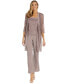 ფოტო #1 პროდუქტის Women's 3-Pc. Lace Jacket, Tank Top & Pants Set