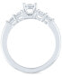 ფოტო #5 პროდუქტის Diamond Bridal Set (1/5 ct. t.w.) in Sterling Silver