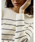 ფოტო #3 პროდუქტის Women's Cropped Silk-knitted Long Sleeve Tee for