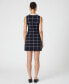 ფოტო #2 პროდუქტის Women's Check-Print Sleeveless Dress