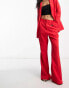 Never Fully Dressed dynasty slouchy trousers in bright red