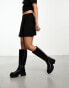 Фото #4 товара New Look wrap mini skirt in black