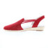 Фото #8 товара David Tate Zena Womens Red Narrow Suede Slip On Slingback Flats Shoes 9.5