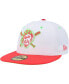 Фото #2 товара Men's White, Coral Pittsburgh Pirates Three Rivers Stadium 30th Anniversary Strawberry Lolli 59FIFTY Fitted Hat