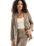 Фото #1 товара Object tailored blazer co-ord in taupe