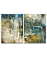 'Ravine Falls I/II' 2 Piece Abstract Canvas Wall Art Set, 30x20"