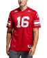Фото #2 товара Men's #16 Red Louisville Cardinals Premier Strategy Football Jersey