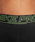 Big Girls' Pro Dri-FIT Logo-Waistband 3" Shorts Black/volt/volt, M - фото #5