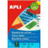 Adhesive labels Apli 100 Sheets 210 x 297 mm Red