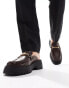 Фото #5 товара ASOS DESIGN chunky mule loafers in brown