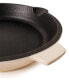 Фото #8 товара Neo Enameled Cast Iron 3 Piece 10" Fry Pan, 11" Grill Pan, and Slotted Steak Press Set