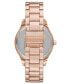 ფოტო #3 პროდუქტის Women's Layton Rose Gold-Tone Stainless Steel Bracelet Watch 38mm