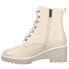 Фото #3 товара Corkys Ghosted Round Toe Wedge Womens Off White Casual Boots 80-9995-CREA