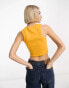 Фото #3 товара Weekday Pure crop tank top in orange