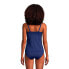 Фото #4 товара Women's D-Cup Square Neck Underwire Tankini Swimsuit Top Adjustable Straps