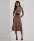 ფოტო #1 პროდუქტის Women's Floral Stretch Cotton Midi Dress