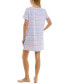 ფოტო #6 პროდუქტის Women's Printed Short-Sleeve Sleepshirt