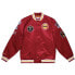 Mitchell & Ness Champ City Satin Houston Rocket Jacket Mens Red Casual Tops OJBF S - фото #1