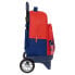 School Rucksack with Wheels Atlético Madrid Blue Red 33 X 45 X 22 cm