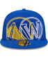 Фото #4 товара Men's Royal Golden State Warriors Game Day Hollow Logo Mashup 59FIFTY Fitted Hat