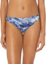 Lucky Brand 173871 Women's Hipster Bikini Bottom Indigo Coral Size Medium