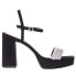 Фото #1 товара Nina Sully Rhinestone Platform Womens Black Dress Sandals SULLY-BLK