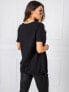 Фото #1 товара Женская блузка с коротким рукавом свободного кроя черная Factory Price