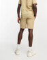 ONLY & SONS co-ord ribbed jersey short in beige Бежевый, XS - W28 - фото #2