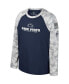ფოტო #2 პროდუქტის Big Boys Navy, Camo Penn State Nittany Lions OHT Military-Inspired Appreciation Dark Star Raglan Long Sleeve T-shirt
