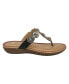 Фото #2 товара Women's Zara Jeweled T Strap Thong Flat Sandals