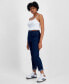 ფოტო #3 პროდუქტის Juniors' Cuffed High-Rise Trouser Jeans