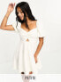 Фото #1 товара Forever New Petite twist mini dress in ivory