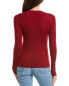 Elie Tahari Fitted Rib Wool Sweater Women's