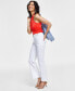 ფოტო #3 პროდუქტის Women's High-Rise Tab-Waist Kick Flare Jeans, Created for Macy's