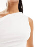 Kaiia slinky off shoulder top in white