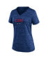 Фото #3 товара Women's Royal Chicago Cubs Authentic Collection Velocity Practice Performance V-Neck T-shirt