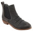 Softwalk Rockford S2058-097 Womens Gray Suede Zipper Ankle & Booties Boots